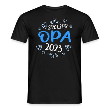 Stolzer frischgebackener Opa - Männer T-Shirt - Schwarz - Vorne - AI Model Male 178 light (178cm)