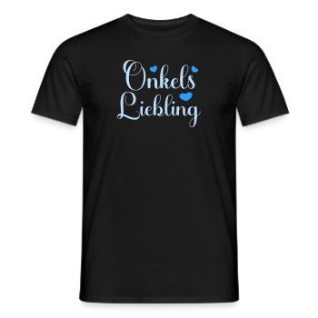 Onkels Liebling Nichte Neffe witziges Onkel - Männer T-Shirt - Schwarz - Vorne - AI Model Male 178 light (178cm)