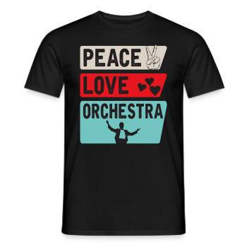 Orchestra Music Orchestra Symphony Lover - Männer T-Shirt - Schwarz - Vorne - AI Model Male 178 light (178cm)