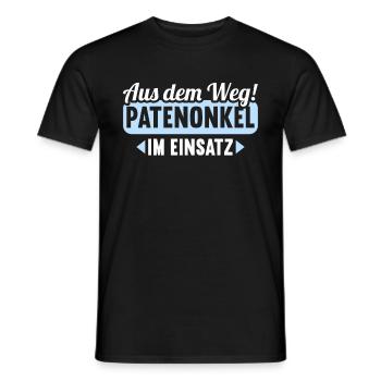 Aus dem Weg Patenonkel im Einsatz Patenkind - Männer T-Shirt - Schwarz - Vorne - AI Model Male 178 light (178cm)