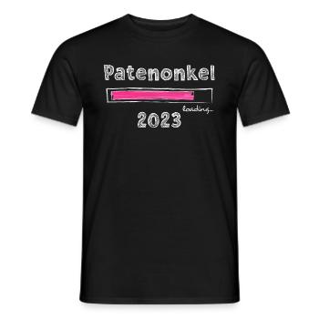 Patenonkel 2023 loading Patenkind Patenonkel - Männer T-Shirt - Schwarz - Vorne - AI Model Male 178 light (178cm)