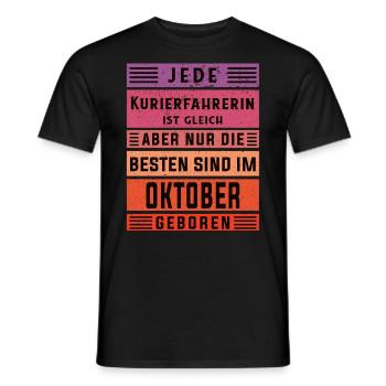 Apotheken Geburtstag Oktober geboren - Männer T-Shirt - Schwarz - Vorne - AI Model Male 178 light (178cm)