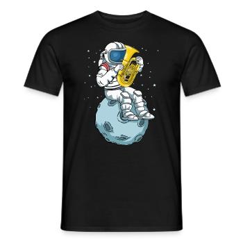 Astronaute Musique Tuba Player Cadeau Enfants Tuba - T-shirt homme - noir - Devant - AI Model Male 178 light (178cm)
