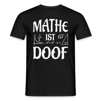 Mathe ist doof Math design - Männer T-Shirt - Schwarz - Vorne - AI Model Male 178 light (178cm)