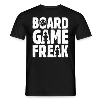 Board Game Freak Chess Player Dice - Männer T-Shirt - Schwarz - Vorne - AI Model Male 178 light (178cm)