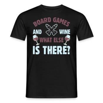 Jeux de société et bière Qu’y a-t-il d’autre aux échecs - T-shirt homme - noir - Devant - AI Model Male 178 light (178cm)