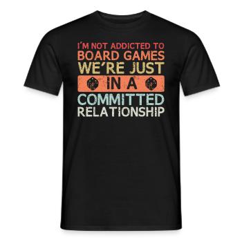 La vie est un jeu de société joueur d’échecs dés - T-shirt homme - noir - Devant - AI Model Male 178 light (178cm)