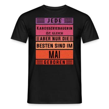 Autoschlosser Geburtstag Mai geboren - Männer T-Shirt - Schwarz - Vorne - AI Model Male 178 light (178cm)
