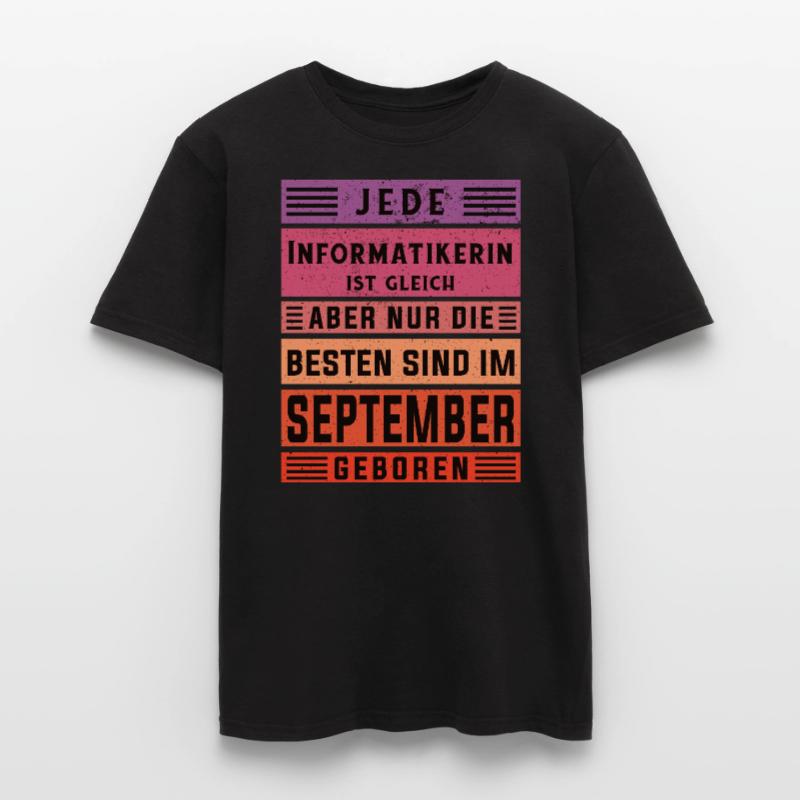 Programmierer Geburtstag September geboren Männer T-Shirt