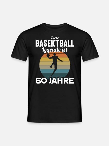 Diese Basketball Legende is 60 Jahre 60 Geburtstag - Männer T-Shirt - Schwarz