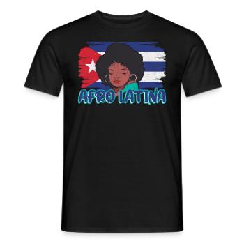 Afro Latina Pride Puerto Rico Puerto Rican Roots - Men's T-Shirt - black - Front - AI Model Male 178 light (178cm)