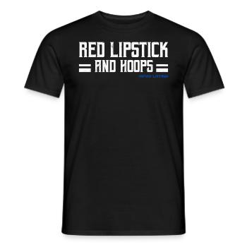 Red Lipstick And Hoops Pride Latin America Latina - Männer T-Shirt - Schwarz - Vorne - AI Model Male 178 light (178cm)