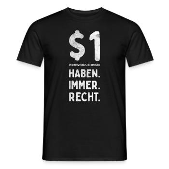 Vermessungstechniker Landvermesser Tolle - Männer T-Shirt - Schwarz - Vorne - AI Model Male 178 light (178cm)