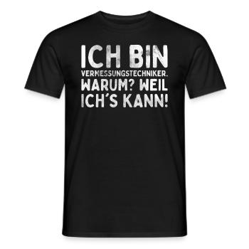 Vermessungstechniker Landvermesser Tolle - Männer T-Shirt - Schwarz - Vorne - AI Model Male 178 light (178cm)
