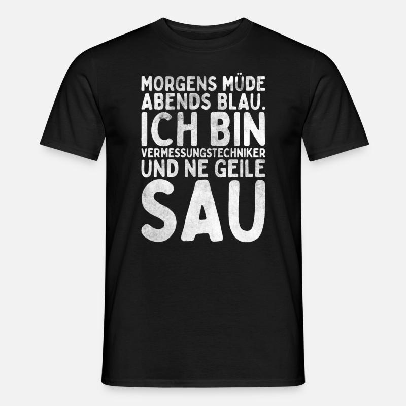 Vermessungstechniker Landvermesser Tolle - Männer T-Shirt - Schwarz