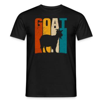 Goat Goat Goat Goat T-Shirt - Men's T-Shirt - black - Front - AI Model Male 178 light (178cm)
