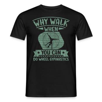 Pourquoi marcher quand vous pouvez faire Wheel Lover - T-shirt homme - noir - Devant - AI Model Male 178 light (178cm)