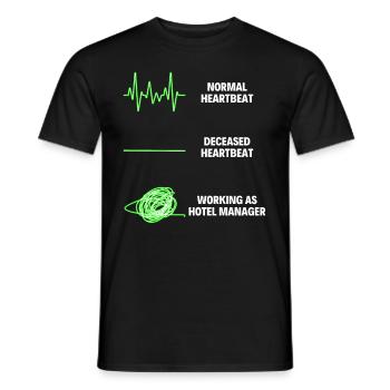 Hotel Manager Hotel Management Worker - Men's T-Shirt - black - Front - AI Model Male 178 light (178cm)
