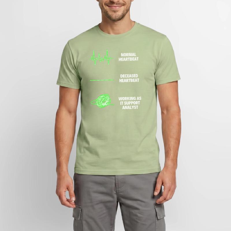 IT Support Analyst Worker IT Computer Men's T-Shirt