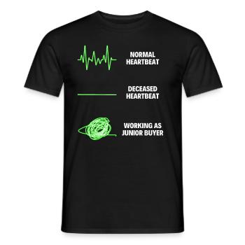 Junior Buyer Professional Worker - Men's T-Shirt - black - Front - AI Model Male 178 light (178cm)