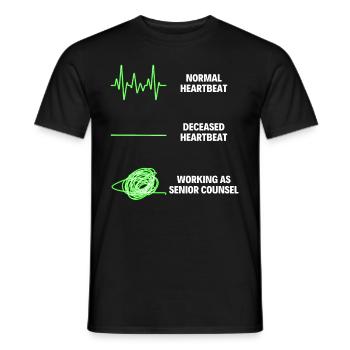 Senior Counsel Professional Worker - Men's T-Shirt - black - Front - AI Model Male 178 light (178cm)