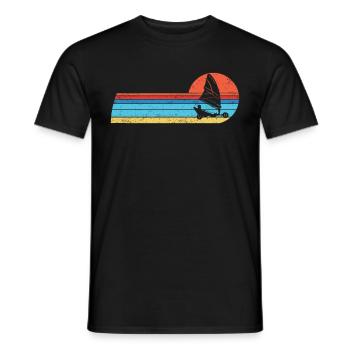 Plage Voile Windracer Land Sailers Land Sailors - T-shirt homme - noir - Devant - AI Model Male 178 light (178cm)