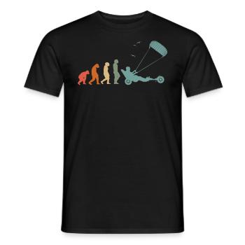 Strand-Kite Windracer Land-Kite Kite-Strandsegler - Männer T-Shirt - Schwarz - Vorne - AI Model Male 178 light (178cm)