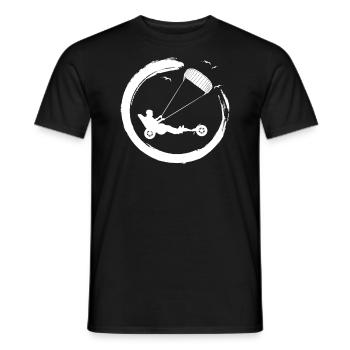 Strand-Kite Windracer Land-Kite Kite-Strandsegler - Männer T-Shirt - Schwarz - Vorne - AI Model Male 178 light (178cm)