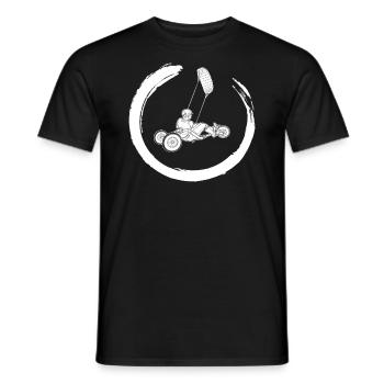 Beach Kite Windracer Land Kite Kite Beach Sailor - T-shirt homme - noir - Devant - AI Model Male 178 light (178cm)