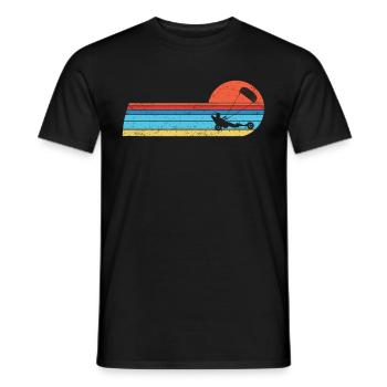 Beach Kite Windracer Land Kite Kite Beach Sailor - T-shirt homme - noir - Devant - AI Model Male 178 light (178cm)