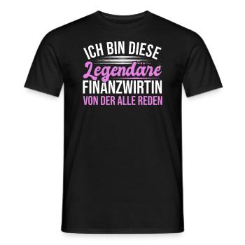 Finanzbeamter Finanzmanager Geld Job Arbeit - Männer T-Shirt - Schwarz - Vorne - AI Model Male 178 light (178cm)