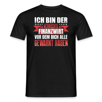 Finanzbeamter Finanzmanager Geld Job Arbeit - Männer T-Shirt - Schwarz - Vorne - AI Model Male 178 light (178cm)
