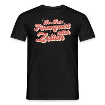 Finanzbeamter Finanzmanager Geld Job Arbeit - Männer T-Shirt - Schwarz - Vorne - AI Model Male 178 light (178cm)