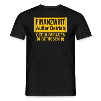 Finanzbeamter Finanzmanager Geld Job Arbeit - Männer T-Shirt - Schwarz - Vorne - AI Model Male 178 light (178cm)