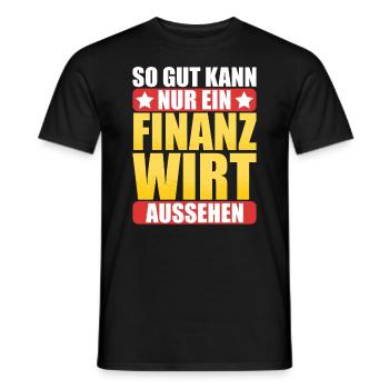 Finanzbeamter Finanzmanager Geld Job Arbeit - Männer T-Shirt - Schwarz - Vorne - AI Model Male 178 light (178cm)