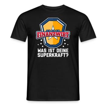 Finanzbeamter Finanzmanager Geld Job Arbeit - Männer T-Shirt - Schwarz - Vorne - AI Model Male 178 light (178cm)