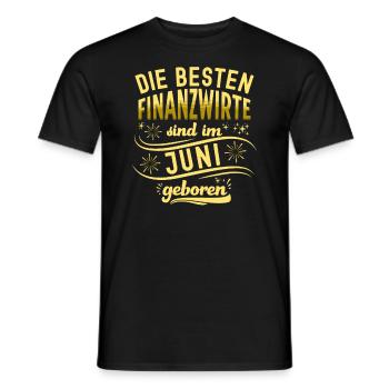 Finanzbeamter Finanzmanager Geld Job Arbeit - Männer T-Shirt - Schwarz - Vorne - AI Model Male 178 light (178cm)