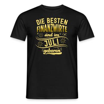 Finanzbeamter Finanzmanager Geld Job Arbeit - Männer T-Shirt - Schwarz - Vorne - AI Model Male 178 light (178cm)
