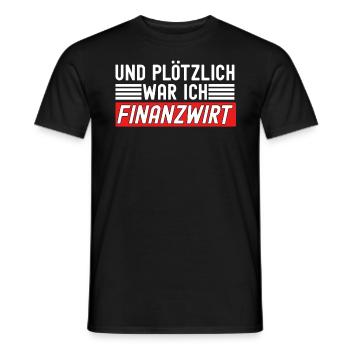 Finanzbeamter Finanzmanager Geld Job Arbeit - Männer T-Shirt - Schwarz - Vorne - AI Model Male 178 light (178cm)