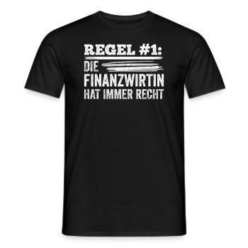 Finanzbeamter Finanzmanager Geld Job Arbeit - Männer T-Shirt - Schwarz - Vorne - AI Model Male 178 light (178cm)