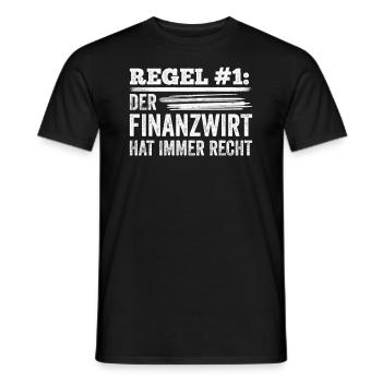 Finanzbeamter Finanzmanager Geld Job Arbeit - Männer T-Shirt - Schwarz - Vorne - AI Model Male 178 light (178cm)