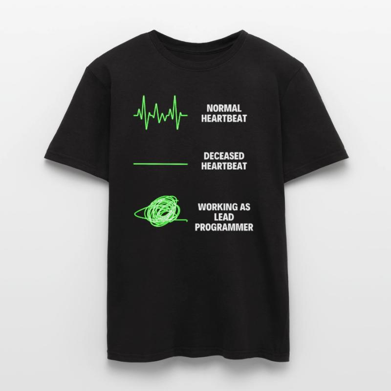 Lead Programmer Worker Funny Programmer Men's T-Shirt