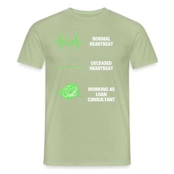 Loan Consultant Professional Worker Loan - Männer T-Shirt - Sage - Vorne - AI Model Male 178 light (178cm)