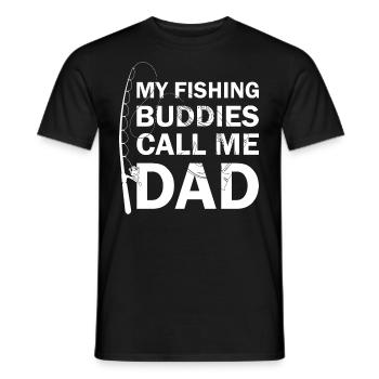 Best Papa Daddy Daddy Grandpa Father's Day T-Shirt - Men's T-Shirt - black - Front - AI Model Male 178 light (178cm)