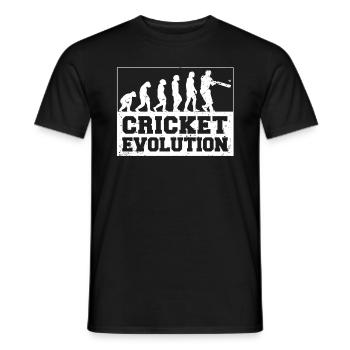 Kricketspieler Cricket-game Evolution - Männer T-Shirt - Schwarz - Vorne - AI Model Male 178 light (178cm)