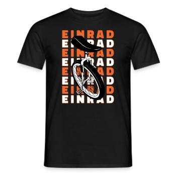 Unicycle Unicyclist Unicycle Unicycle - Men's T-Shirt - black - Front - AI Model Male 178 light (178cm)