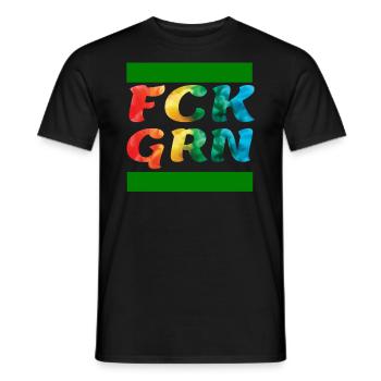 Gegen die Grünen - Männer T-Shirt - Schwarz - Vorne - AI Model Male 178 light (178cm)