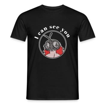I Can See You - Männer T-Shirt - Schwarz - Vorne - AI Model Male 178 light (178cm)