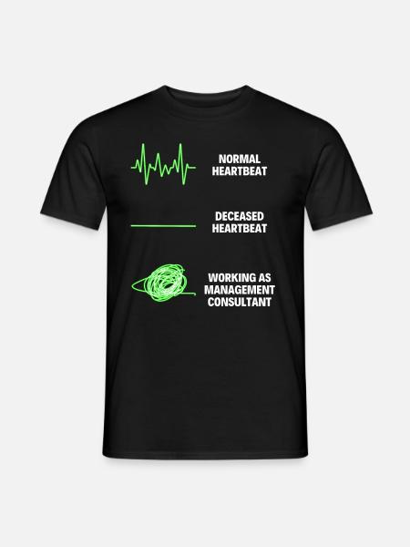 Management Consultant Manager Worker - Männer T-Shirt - Schwarz