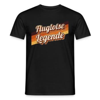 Flugzeug-Lotse Geburtstag als Legende geboren - Männer T-Shirt - Schwarz - Vorne - AI Model Male 178 light (178cm)